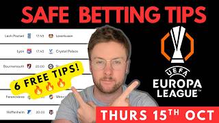 Europa League Football Betting Tips & Predictions Today | 6 Matches (Thursday 15