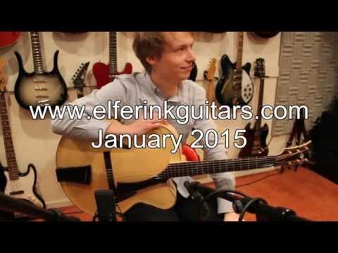 Daan Kleijn plays an acoustic Elferink archtop guitar