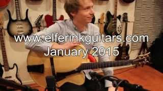 Daan Kleijn plays an acoustic Elferink archtop guitar