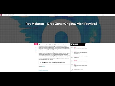 Roy McLaren - Drop Zone -  (Original Mix)