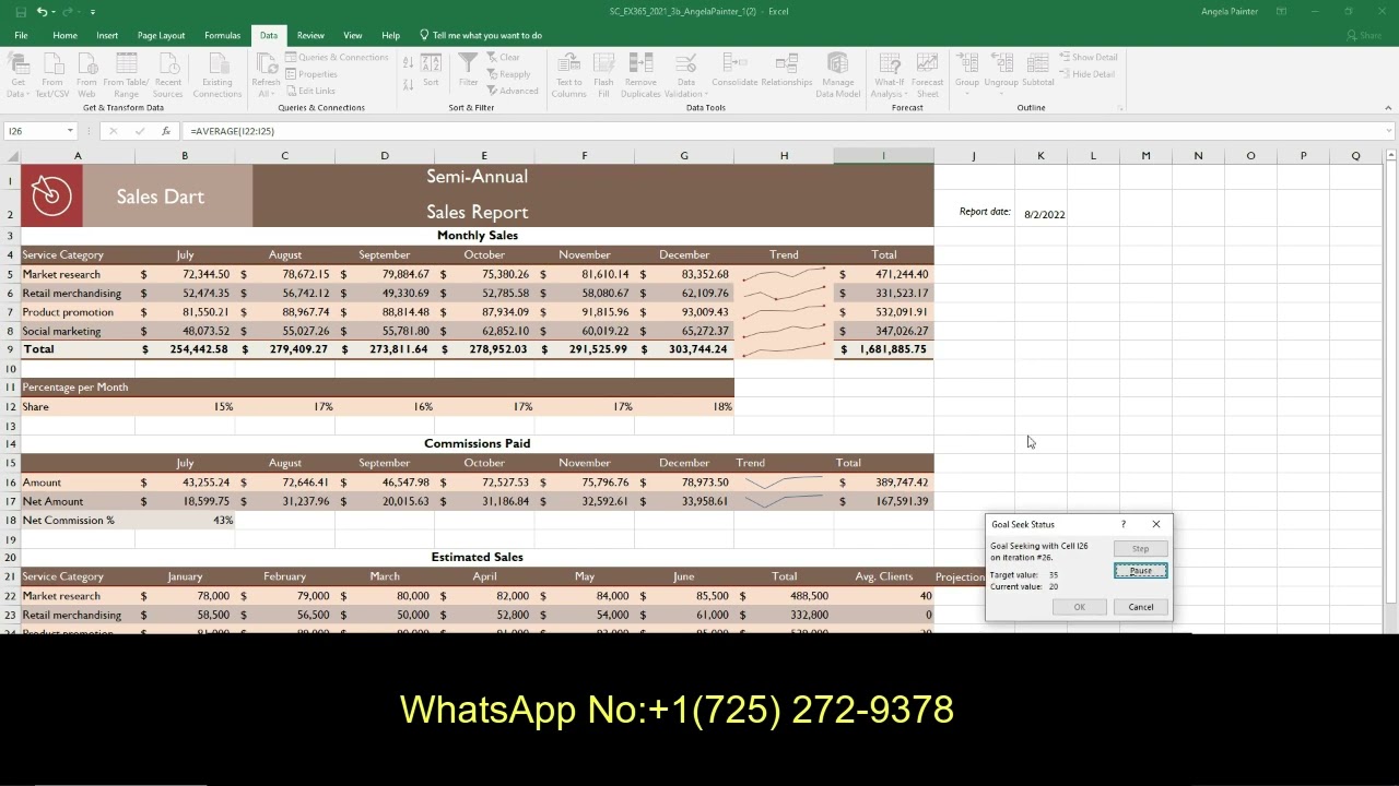 Excel 2021 SAM Module 3 Project 1b Solution | Sales Data Step-by-Step Guide (Full Answer)