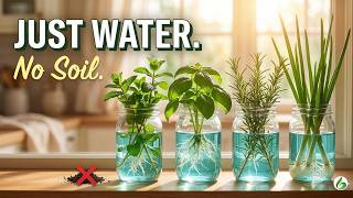 7 Healing Plants That Grow in Just Water (No Soil, No Mess)