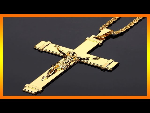 Vídeo relacionado con DCCXN Crucifijo de metal para colgar en la pared, 25,4 cm, color dorado brillante
