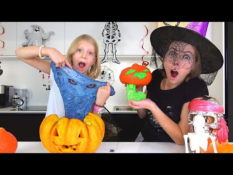 OMG СЛАЙМ ПРИЗРАК на ХЕЛЛОУИН? Что СДЕЛАЛИ Милана и Мама в Этот День? От Family Box