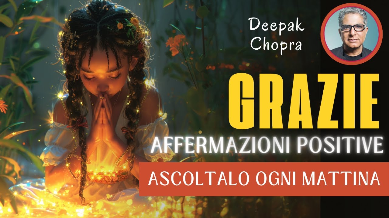 GRAZIE! AFFERMAZIONI GRATITUDINE DEL MATTINO DI DEEPAK CHOPRA IN ITALIANO