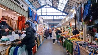 Walking Inside Cardiff Market | Cardiff Market Walking Tour 4K | WALES, UK 🇬🇧