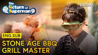 Prehistoric Chef Eun Woo Grills Meat Over a Campfire 🍖 | The Return of Superman EP626 | KOCOWA+