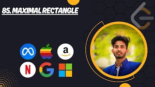 YouTube video '85. Maximal Rectangle | Max Area Histogram | Leetcode | Python - DSA'