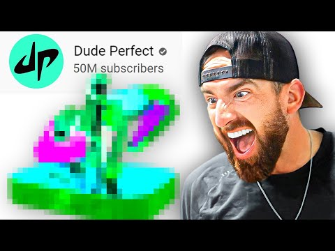 I Surprised Dude Perfect With Custom 50 Million Playbutton!