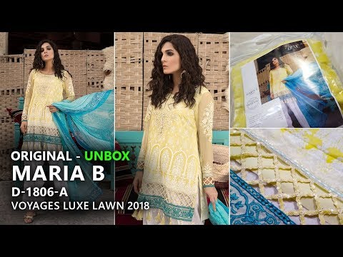 Maria B Collection 2018 - Unbox 6A Voyages Luxe Lawn 2018 - Pakistani Branded Dresses Video