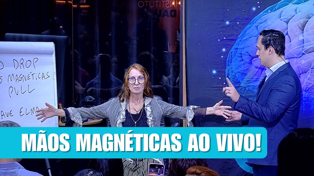Aplicando a indução "Mãos Magnéticas" no palco!