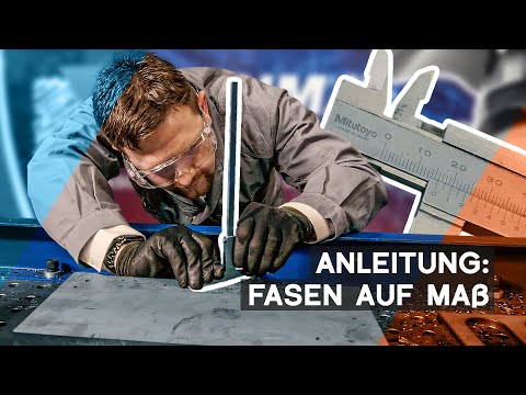 Fasen auf Maß nach Zeichnung erreichen | Schweißnahtvorbereitung Fase Gerima SMA einstellen