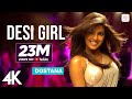 Desi Girl Dostana Priyanka Chopra John Abraham Abhishek Bachchan Shankar Sunidhi Vishal 4K