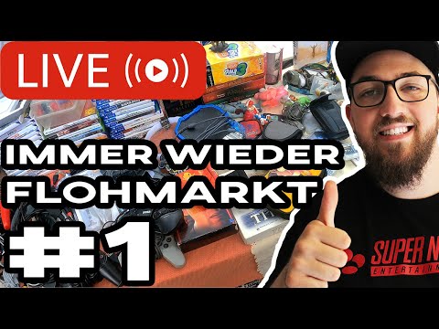 DIE ERSTEN FUNDE auf dem LIVE FLOHMARKT! - Die RETROJAGD beginnt! 🎮❤️ - Immer wieder Flohmarkt #1