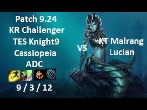 TES Knight9 - Cassiopeia vs Lucian - KT Malrang - KR Challenger 1493 LP