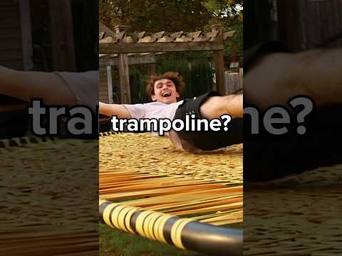 Giant Rubber Band Trampoline👀