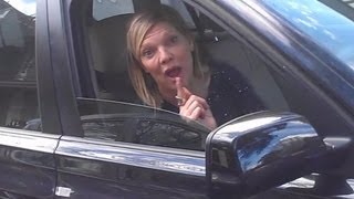 Road rage after caught on her phone - "Do you know who I am? My UNCLE is a very famous politician"