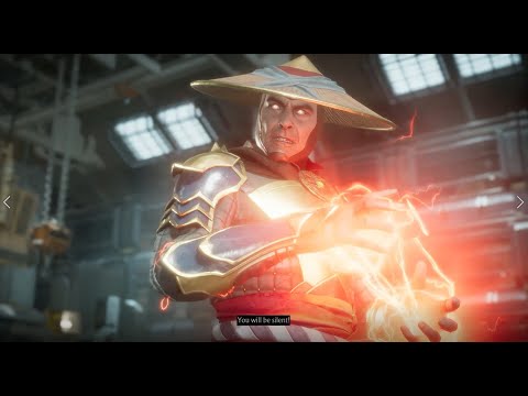 Mortal Kombat 11 - The Joker vs  Raiden in Tank Garage Bunker in Medium Difficulty