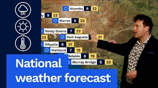 National Weather Forecast: Rain surges through WA, dry and fine elsewhere