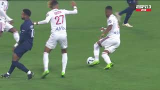 GOL DE MESSI termina una jugada de FUTBOL TOTAL de PSG para el 1-0 vs LYON. NEYMAR asistió | Ligue 1