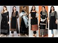 Latest New Black Colour Kurti Designs Black Kurti Design Ideas For Girls Black Dress Designs
