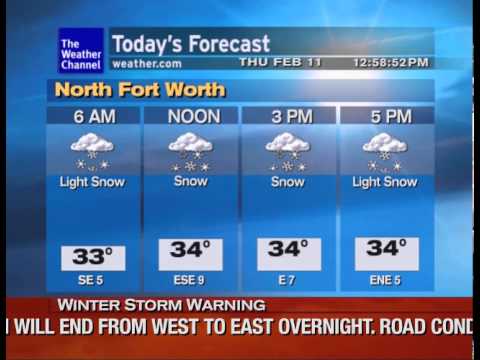WeatherSTAR XL v3 Emulator: Fort Worth's Winter Blast 2010