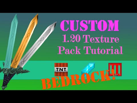 How To Make A Texture Pack In Minecraft Bedrock 1.20 (Resource Pack) TUTORIAL