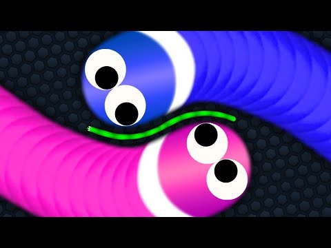Slither.io Troll Tiny Snake vs Giant Noob Snakes - Epic Slitherio Gameplay #slithersnake