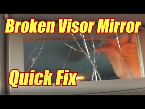 YouTube video about: How to fix visor mirror cover?