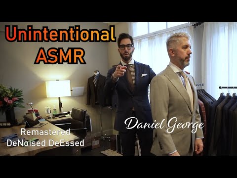 Unintentional ASMR Suit Fitting | Daniel George [ Remastered ASMR Cut ]