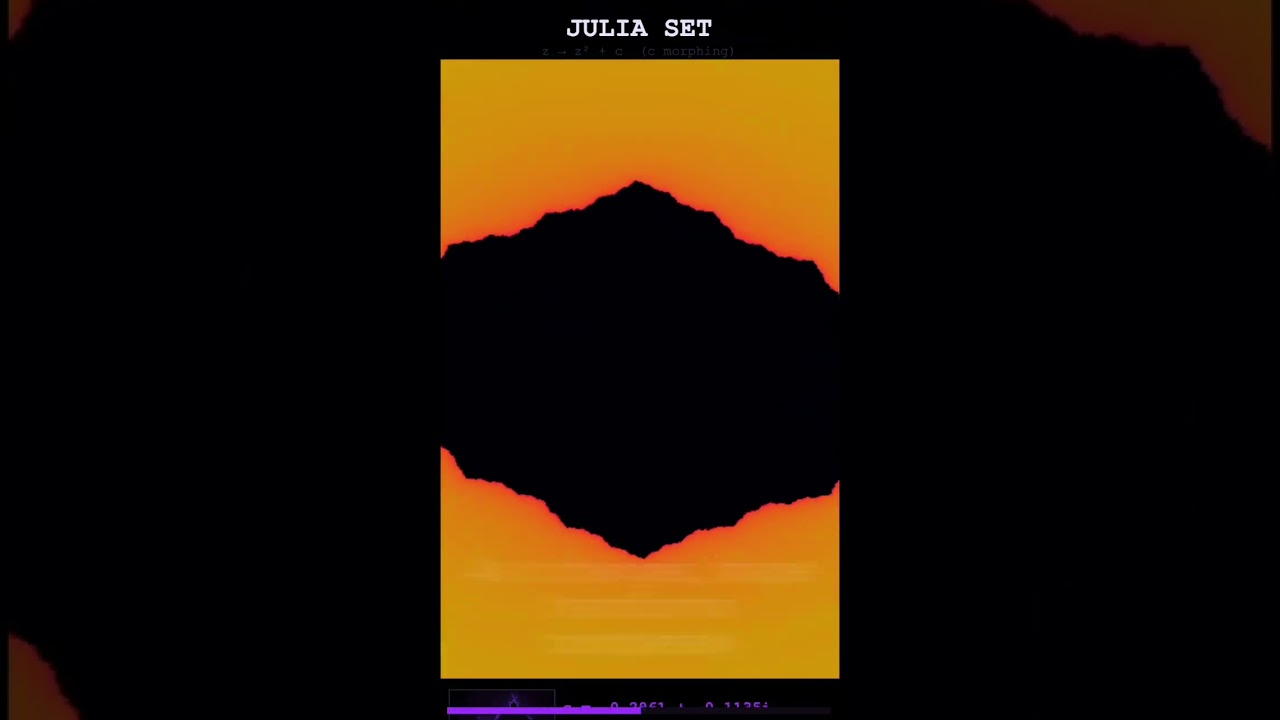 Julia Sets - The Mandelbrot Set's Beautiful Relatives #juliaset #fractal #math #mathematics