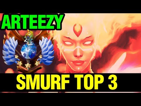 ARTEEZY'S SMURF IS TOP 3! - LINA - Dota 2