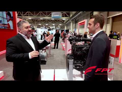 A tour of the FPT Industrial booth at POWERGEN