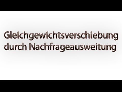 VWL - Gleichgewichtsverschiebung durch Nachfrageausweitung