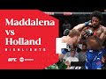 Three Incredible Rounds! | Jack Della Maddalena vs Kevin Holland | #NocheUFC fight highlights