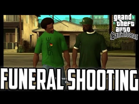 Grand Theft Auto San Andreas PS4 Gameplay Walkthrough Part 16 (GTA San Andreas PS4) FUNERAL SHOOTING
