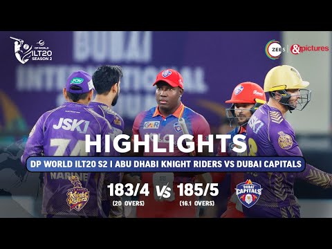 ILT20 S2 | हिंदी - HIGHLIGHTS | Dubai Capitals  V/S Abu Dhabi Knight Riders - T20 Cricket | 25th Jan