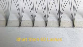 beautiful 2D-10D premade fan short stem lashes extension