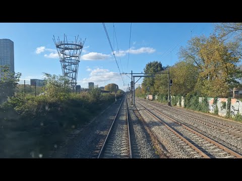 Train cab ride; Tilburg; Station-Universiteit (20241027)