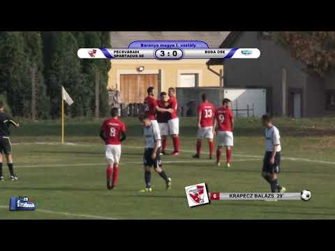 PÉCSVÁRADI SPARTACUS SE - BODA ÖSE   7 - 0 (3 - 0)