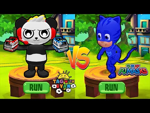 Tag with Ryan - Combo Panda vs PJ Masks Catboy - Best Characters of All Time Comparison - Gameplay