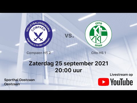 Compaen HS 2 vs. Cito HS 1, Volleybal Heren Tweede Divisie