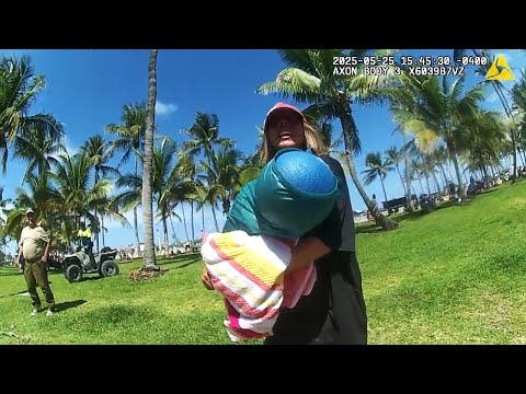 Homeless Woman Busted for Assaulting People - Miami Beach, Florida - May 25, 2025