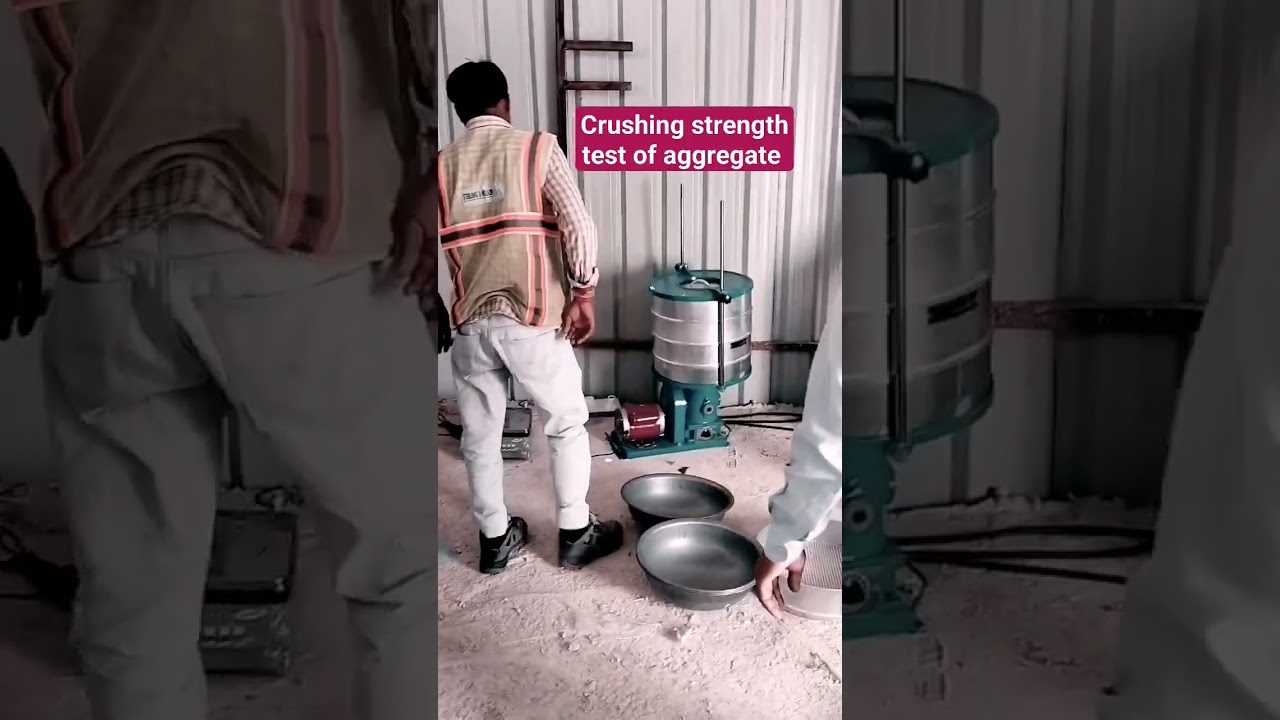Crushing strength test of aggregate | Aggregate value #construction #civilconstruction #engineering