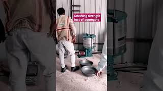 Crushing strength test of aggregate | Aggregate value #construction #civilconstruction #engineering