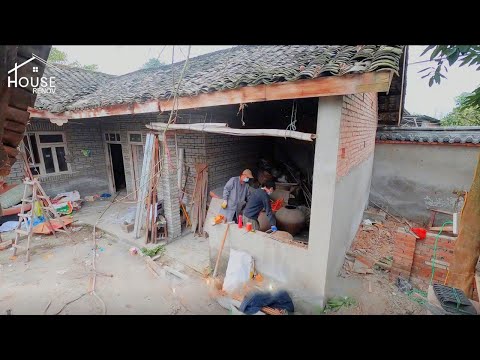 ONE YEAR TIMELAPSE in 40 minutes - Man Renovating Old House