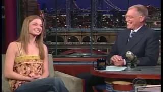 Emily VanCamp on Letterman — interview  &quot;the Ring TwО&quot; (2005)