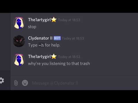 Clydenator II talks to me?