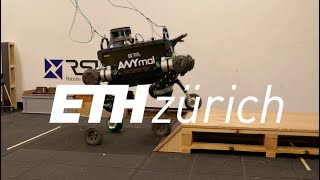 Trajectory Optimization for Wheeled-Legged Quadrupedal Robots Driving in Challenging Terrain