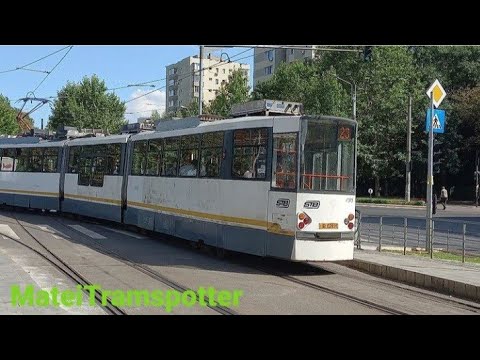 Tramvaiul V3A-93 CH PPC 4010 pe linia 23/The tram V3A-9 CH PPC 4010 on line 23